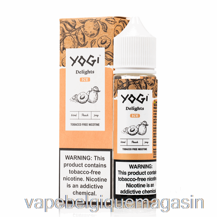 Vape Jetable Pêche Glace - Délices Yogi - 60ml 0mg